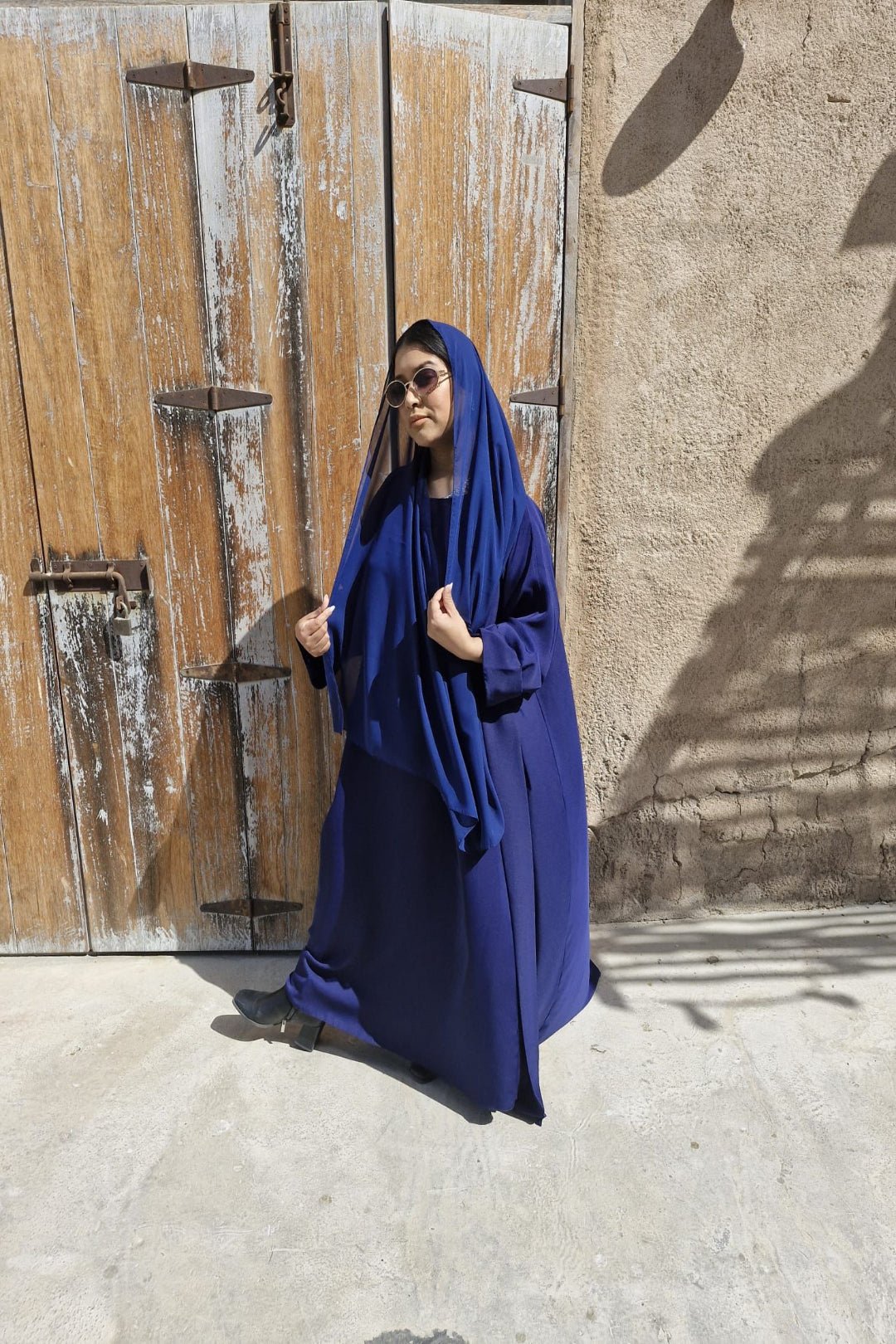 SHAPLA DARK BLUE ABAYA - The ABAYA