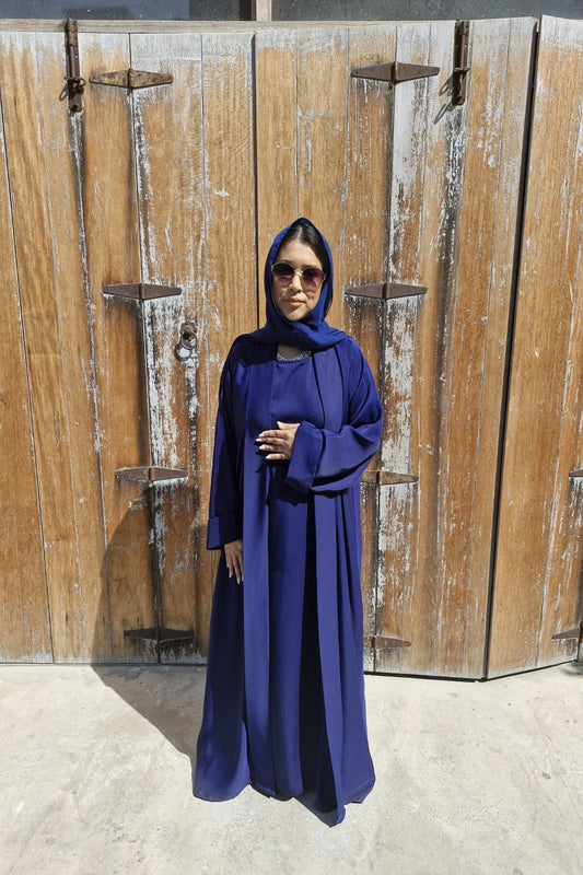 SHAPLA DARK BLUE ABAYA - The ABAYA