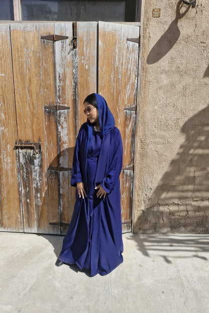 SHAPLA DARK BLUE ABAYA - The ABAYA