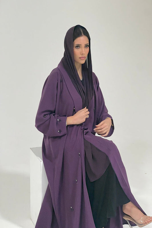 YALINA PURPLE ABAYA (Exclusive) - The ABAYA